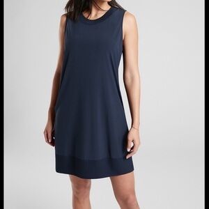 Athleta Zephyr Dark Blue Sleeveless Dress